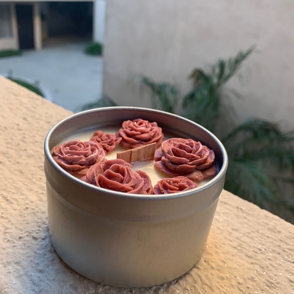 Handmade Soy Wax Candle “Rose” - Picture 5 of 6